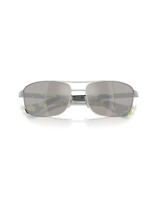 Burberry Black Be3163 10056G Sunglasses Metal Squared Mirrored for men