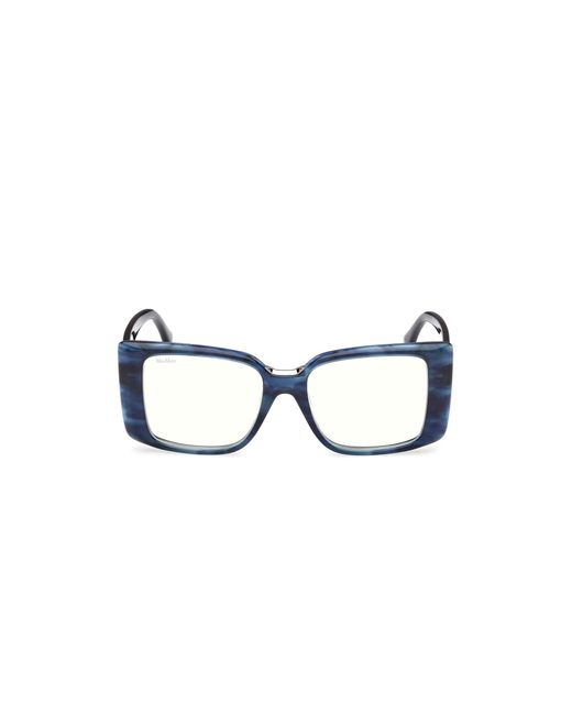 Max Mara Black Mm5231-B 092 Optical Frames Acetate Squared Normal