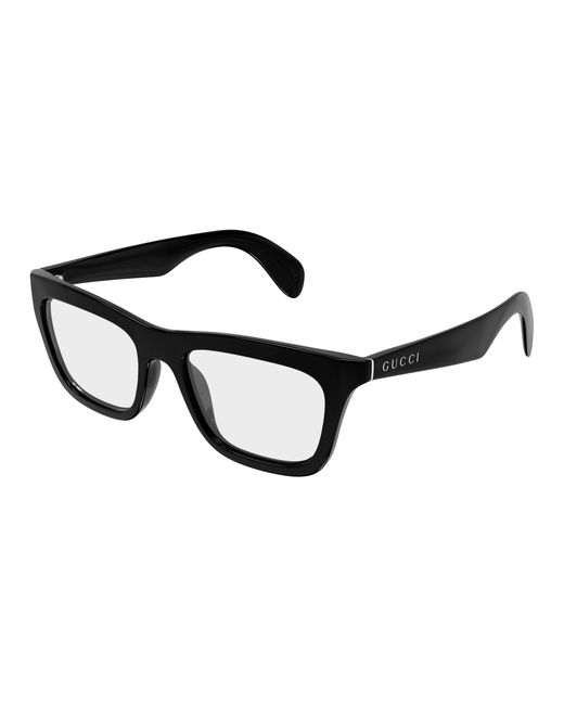 Gucci Black Gg1933O 001 Optical Frames Injected Transparent Squared for men
