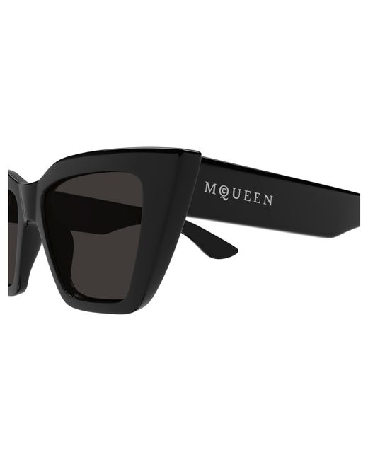 McQueen Black Am0507S 001 Sunglasses Acetate Cat Eye