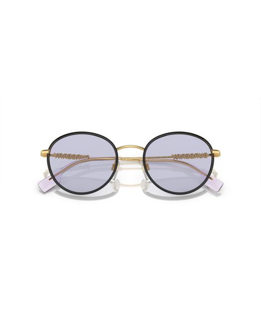 Burberry Black Be3148D 10171A Sunglasses Metal Round Normal