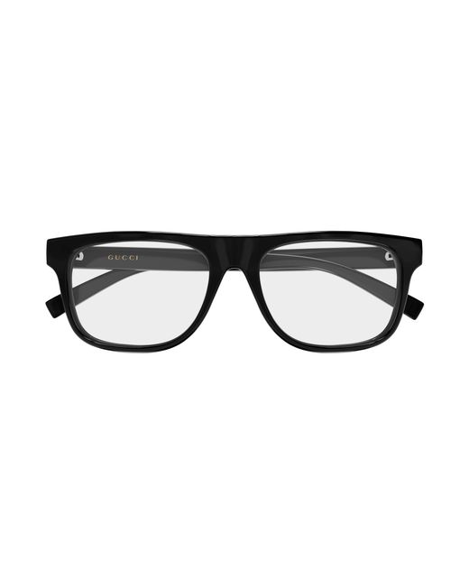 Gucci Black Gg1117On 001 Optical Frames Injected Transparent Squared for men