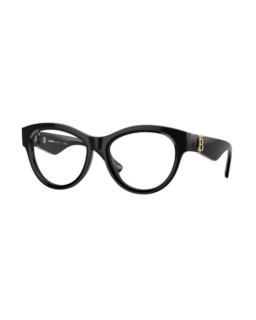 Burberry Black Be2404 3001 Optical Frames Acetate Transparent Round Normal