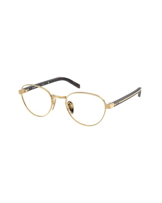 Prada Black Pr B53V 5Ak1O1 Optical Frames Metal Round Normal