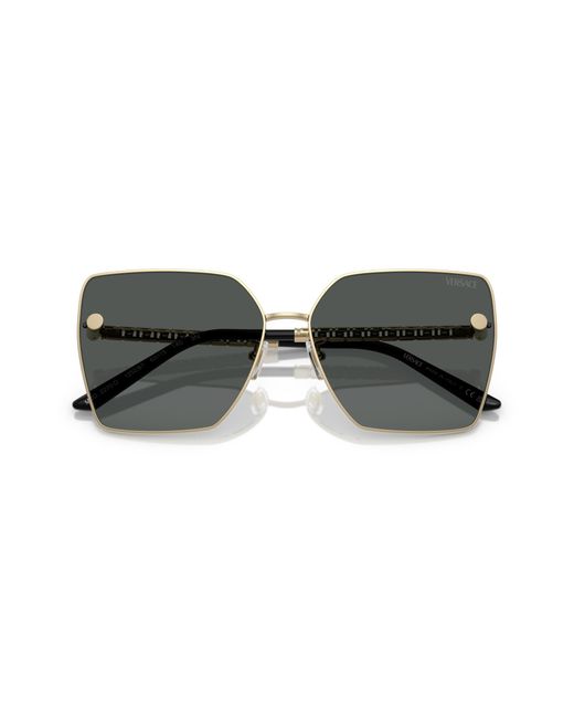 Versace Black Ve2270D 125287 Sunglasses Metal Squared Normal