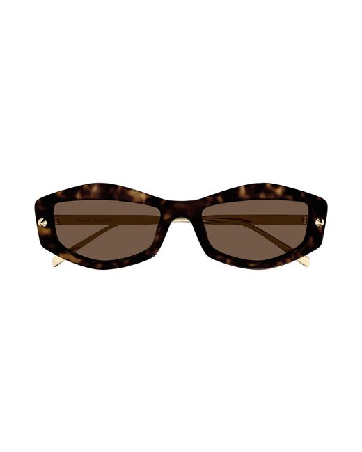 McQueen Black Am0482S 002 Sunglasses Acetate Squared