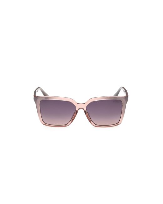 Guess Black Gu00099 20B Sunglasses Injected Smoke Squared Normal Shaded