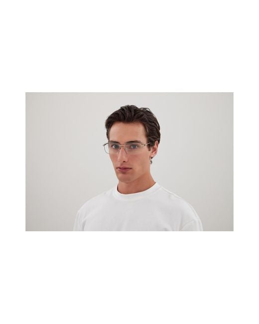 Gucci Black Gg1678O 004 Optical Frames Metal Transparent Squared for men