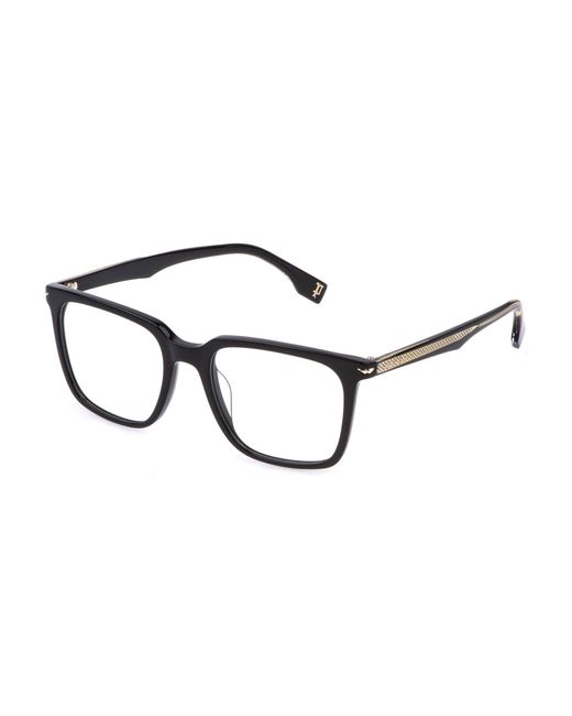 Police Black Vplg73E Champ 2 700Y Optical Frames Acetate Squared for men