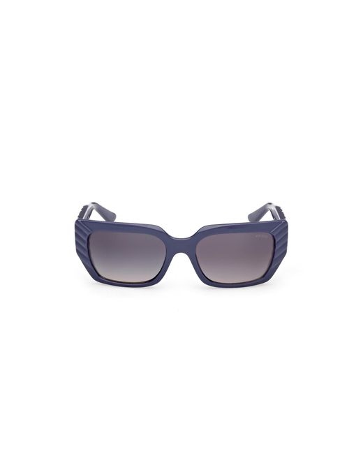 Guess Black Gu00254 90B Sunglasses Injected Smoke Squared Normal