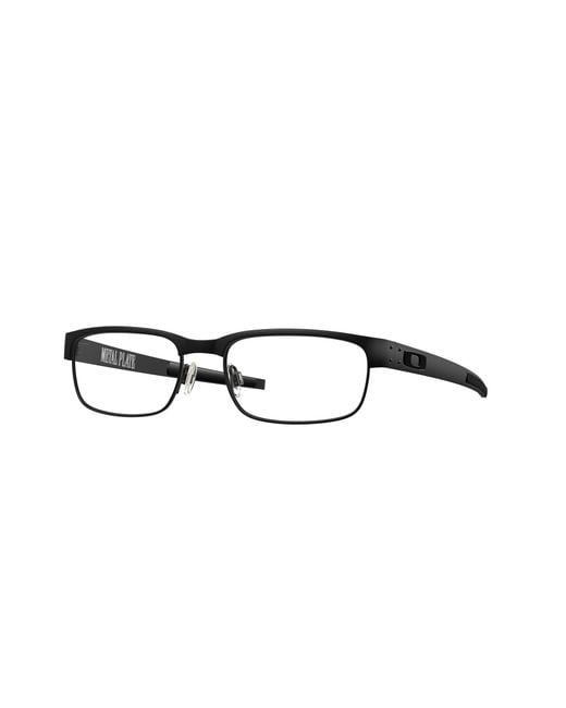 Oakley Black Ox5038 Metal Plate 503805 Optical Frames Titanium Squared Normal for men