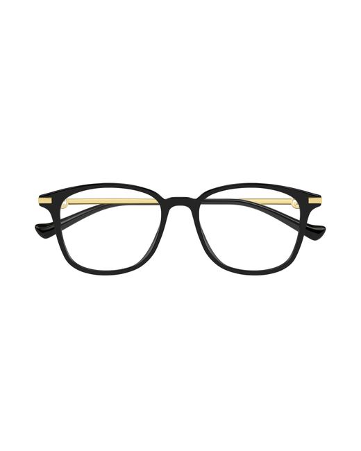 Gucci Black Gg1745Oa 001 Optical Frames Acetate Transparent Round