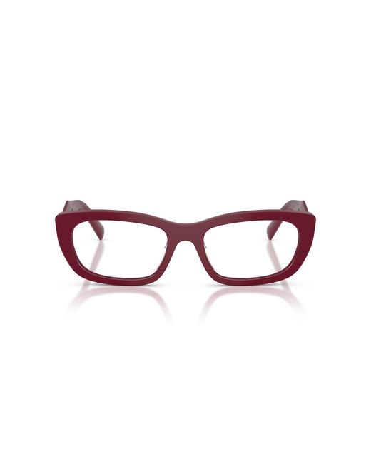 Prada Black Pr D09V 23L1O1 Optical Frames Acetate Transparent Geometric Normal