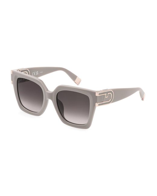 Furla Black Sfu878 0Aec Sunglasses Acetate Squared Normal Shaded