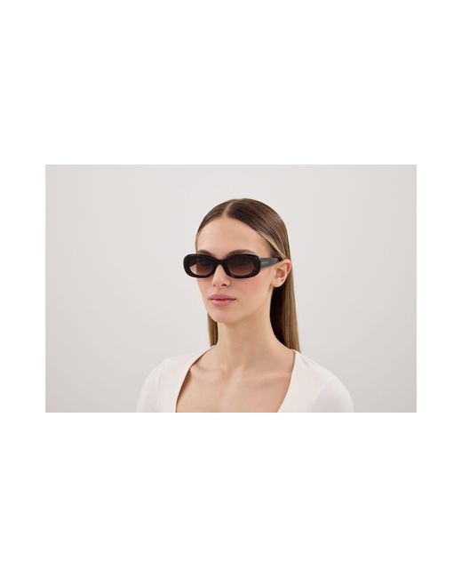 McQueen Black Am0527S 002 Sunglasses Acetate Round