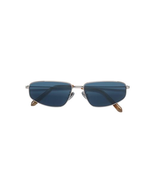 Retrosuperfuture Black Nar Isedra Graffiato Sunglasses Metal Geometric Normal