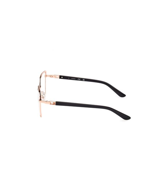 Guess Black Gu2983 005 Optical Frames Metal Geometric Normal