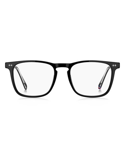 Tommy Hilfiger Black Th 2069 Qfu Optical Frames Bio-Cecid Squared for men