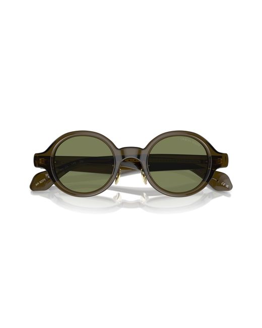 Giorgio Armani Green Ar8205 60612A Sunglasses Acetate Round Normal for men