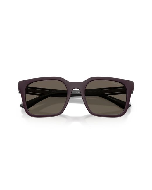 Emporio Armani Black Ea4269 6371/3 Sunglasses Injected Squared Normal for men