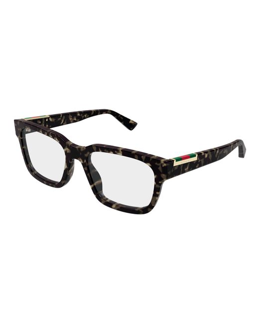Gucci Black Gg1961O 003 Optical Frames Acetate Transparent Squared for men