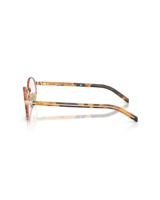 Prada Black Pr B55V 22E1O1 Optical Frames Metal Round Normal