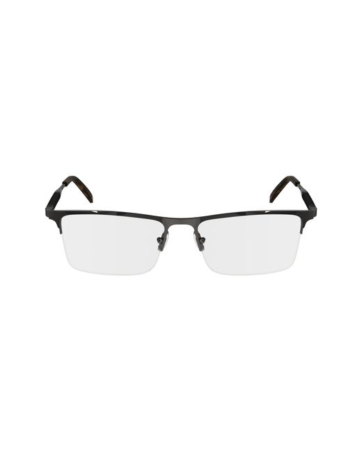 Ferragamo Black Sf2586 071 Optical Frames Titanium Squared Normal Normal for men