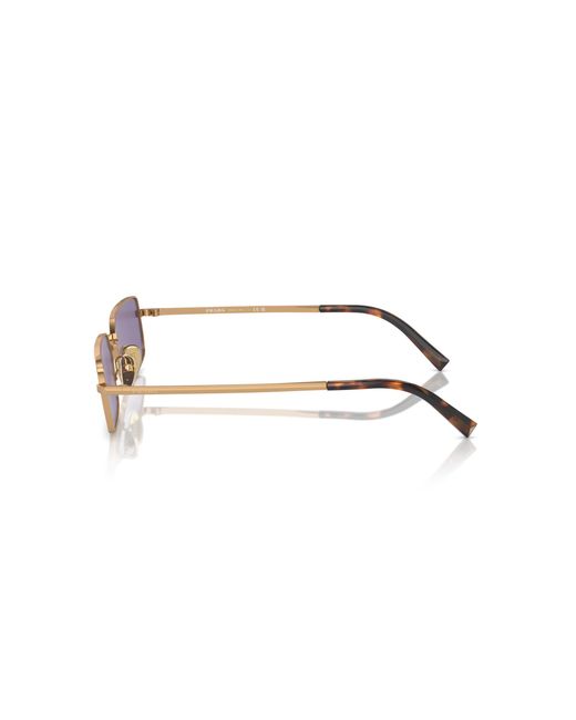 Prada Black Pr A60S 7Oe01O Sunglasses Metal Squared Normal