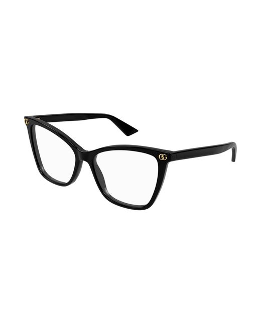 Gucci Black Gg1817O 001 Optical Frames Acetate Transparent Cat Eye