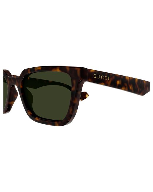 Gucci Black Gg1539S 002 Sunglasses Injected Squared for men