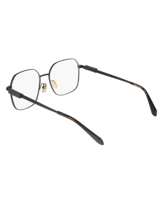 Ferragamo Black Sf2239 001 Optical Frames Metal Squared Normal