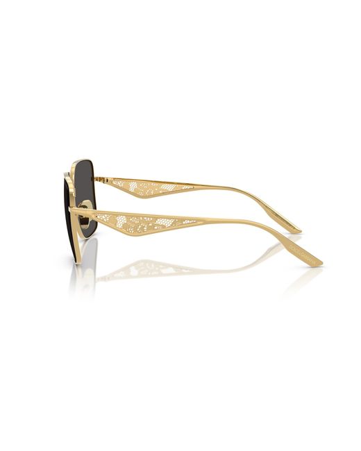 Dolce & Gabbana Black Dg2310 02/87 Sunglasses Metal Squared Normal