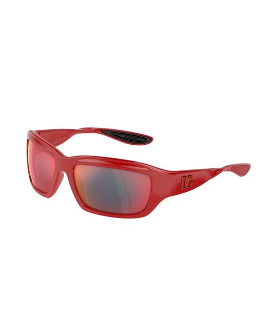 Dolce & Gabbana Dg6191 30966P Sunglasses Injected Squared Mirror