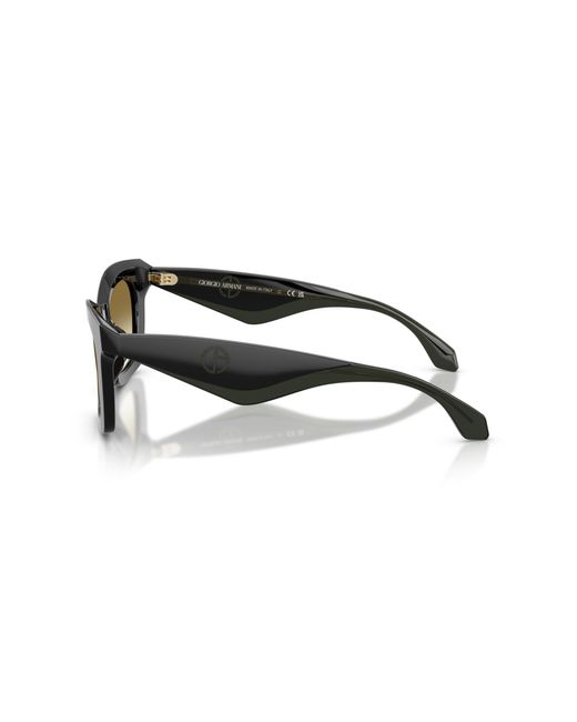 Giorgio Armani Black Ar8235U 50018E Sunglasses Acetate Butterfly Normal Shaded