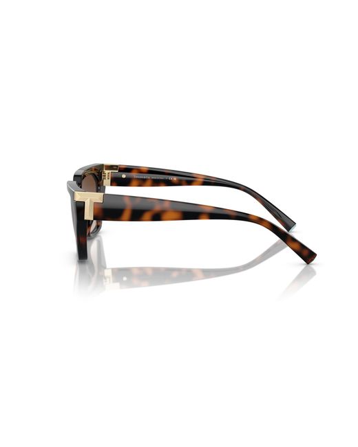 Tiffany & Co Black Tf4205U 80153B Sunglasses Injected Geometric Normal Shaded