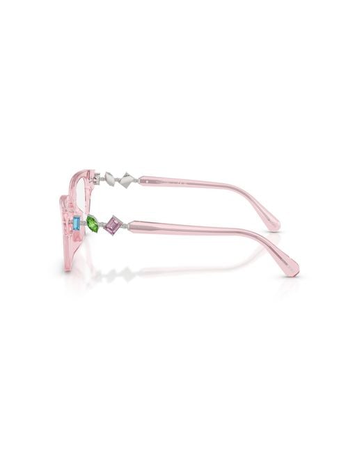 Swarovski Black Sk2049D 3001 Optical Frames Acetate Pillow Normal