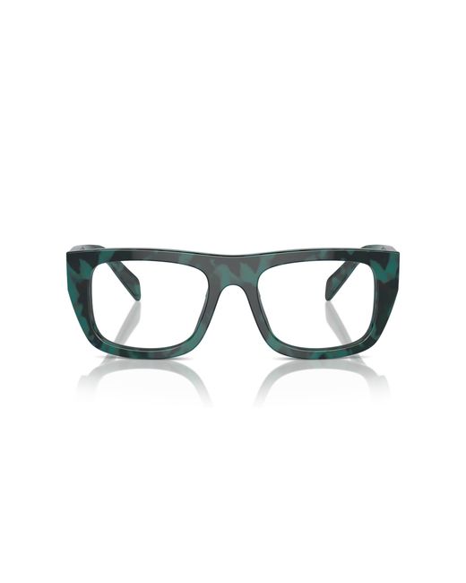 Prada Black Pr A17V 17U1O1 Optical Frames Acetate Transparent Squared Normal