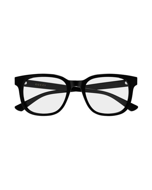 Gucci Black Gg2138Ok 001 Optical Frames Acetate Transparent Round for men