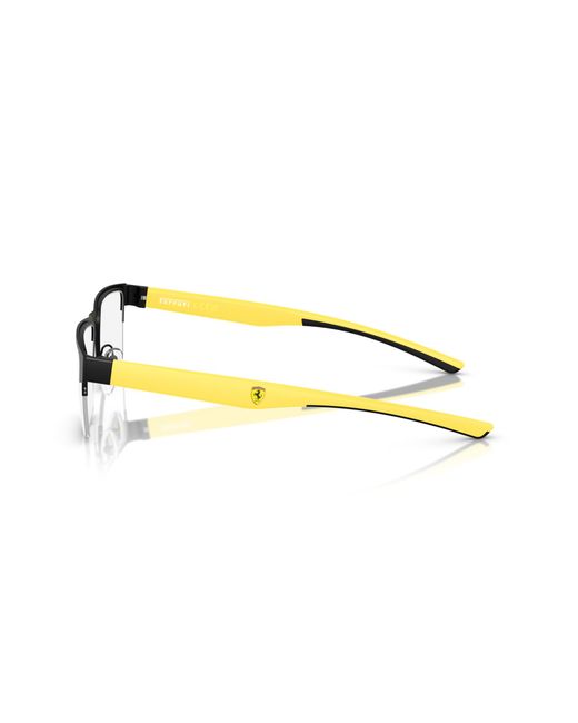 FERRARI SCUDERIA Black Fz7007 123 Optical Frames Metal Squared Normal for men