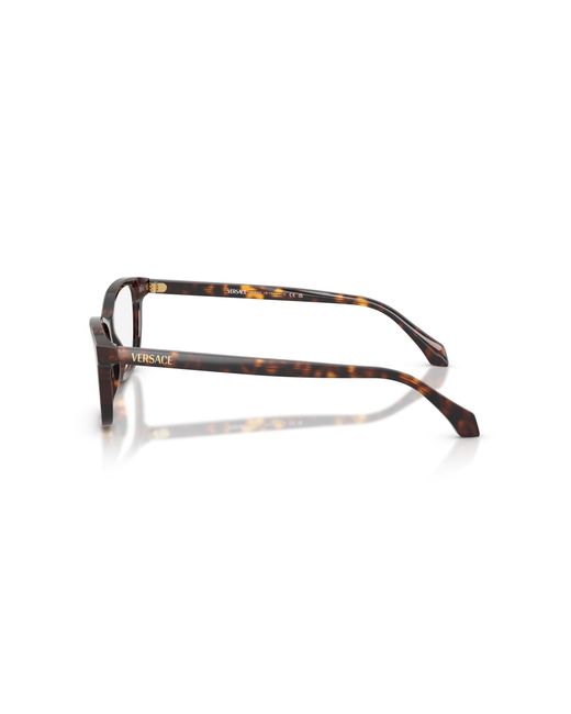 Versace Black Ve3375 5542 Optical Frames Acetate Transparent Cat Eye Normal