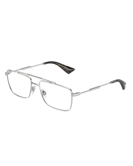 Dolce & Gabbana Black Dg1354 05 Optical Frames Metal Transparent Squared Normal for men