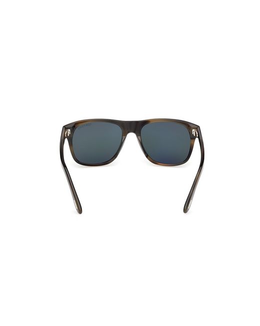 Tom Ford Green Ft1284 Marlon-02 55N Sunglasses Acetate Squared Normal for men