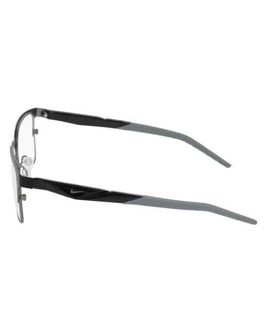 Nike Black 8185 001 Optical Frames Metal Squared Normal for men