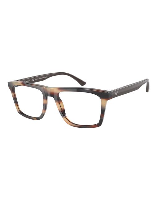 Emporio Armani Black Ea3185 5903 Optical Frames Acetate Transparent Squared Normal for men