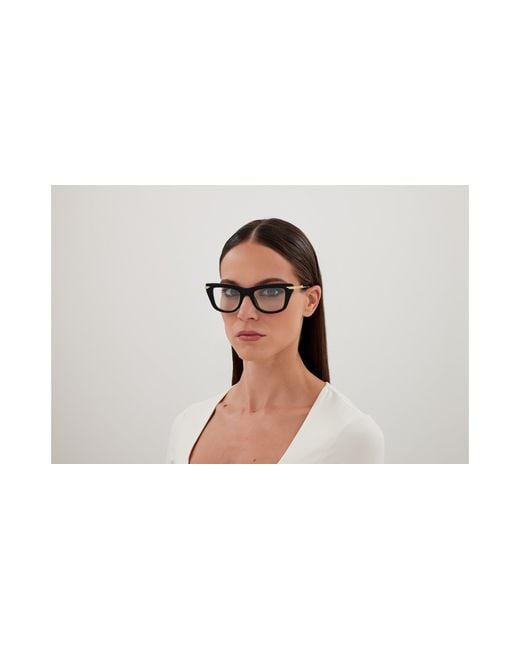 Bottega Veneta Black Bv1370O 001 Optical Frames Acetate Transparent Squared