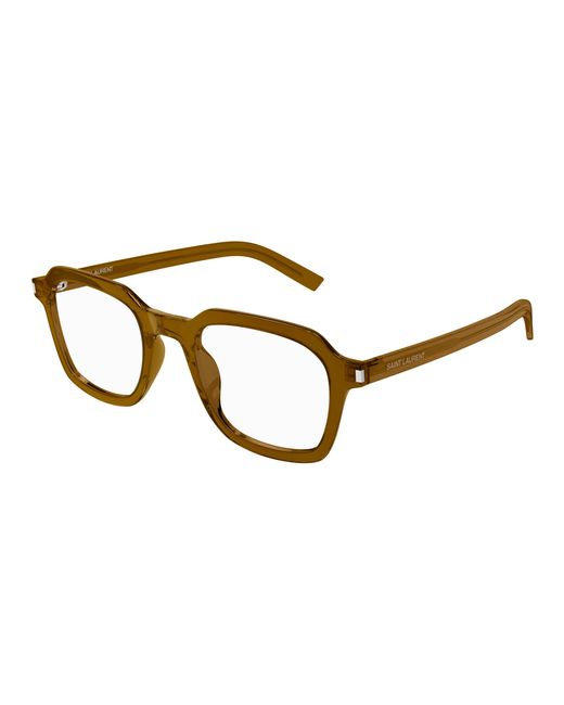 Saint Laurent Black Sl 715 Slim Opt 005 Optical Frames Acetate Transparent Squared