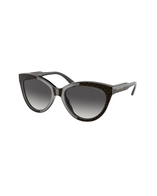 Michael Kors Black Mk2158 Makena 35658G Sunglasses Plastic Cat Eye Normal Shaded