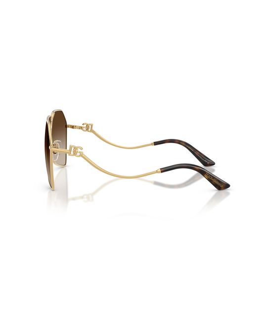 Dolce & Gabbana Black Dg2326 02/13 Sunglasses Metal Pilot Normal Shaded