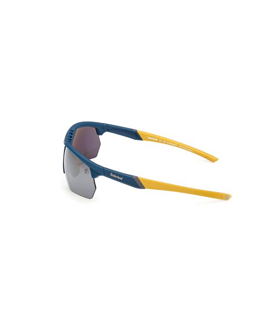 Timberland Black Tb00056 91D Sunglasses Injected Smoke Squared Polarized for men