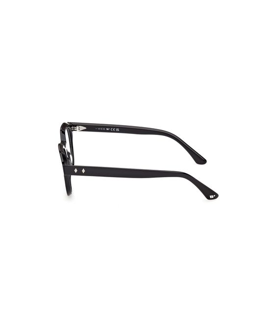 Web Black We5461 001 Optical Frames Acetate Round Normal for men